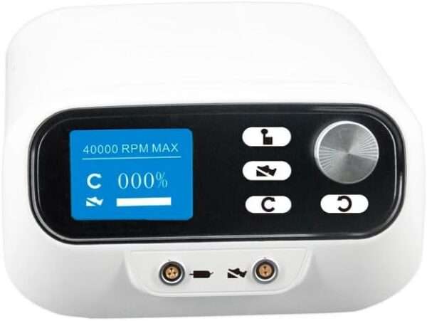 Mini Taladro Quirúrgico Eléctrico Autoclavable para Perforación y Corte Óseo | Micro Sierra Multidisciplinaria | Incluye puntas de rebabas y consola digital.