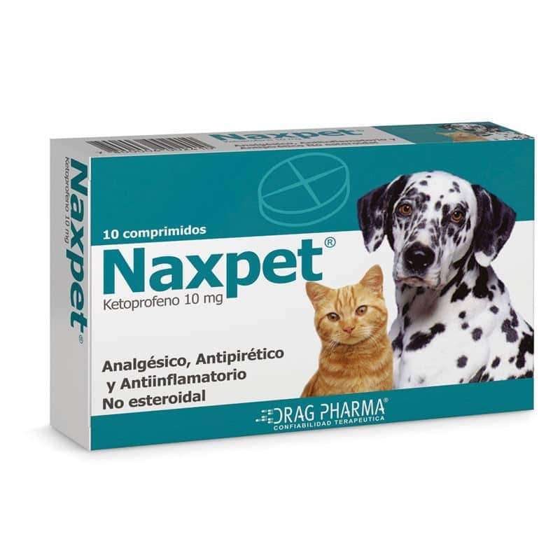 Naxpet 10 mg Comprimidos. Analgésico, Antipirético y Antiinflamatorio Ketoprofeno para perros y gatos.