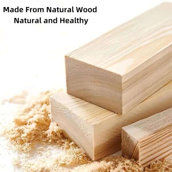 Plataforma de Madera Natural (28x17x13 cm) para Hámster, Jerbo y Ratones. Repisa no tóxica para jaula, ideal para ubicar bebedero y comedero.
