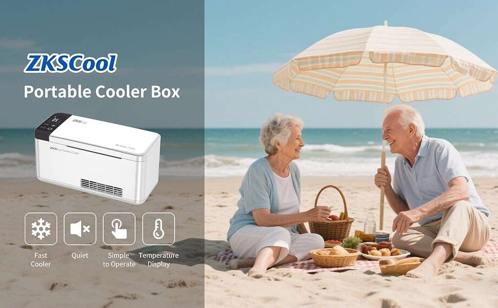 Refrigerador Portátil de Insulina y Medicamentos Veterinarios | 8 Horas de Batería | Control LCD de 2 ∘ C a 20 ∘ C | Aprobación FAA.