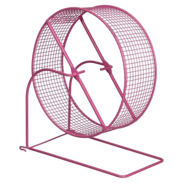 Rueda de Ejercicio Segura de Malla de Alambre (20 cm) para Hámster y Jerbo. Diseño que previene el atrapamiento de patas y cola.