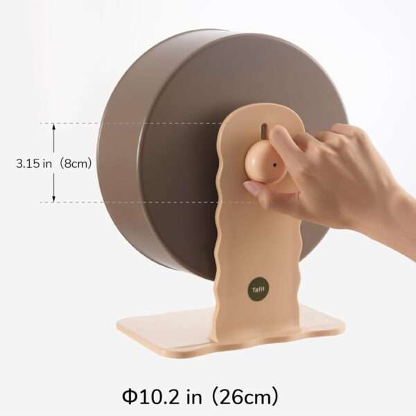 Rueda de Ejercicio Súper Silenciosa XXL (26 cm) con Rodamientos Premium para Hámster Sirio y Ratas. Base estable y Altura Ajustable.