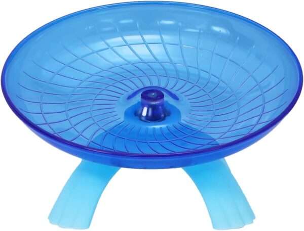 Rueda de Ejercicio Ultra Silenciosa (18 cm). Platillo Volador Antideslizante para Hámster y Jerbo. Diseño resistente y fácil de limpiar.