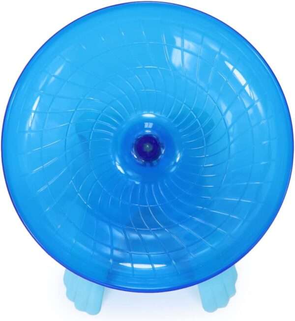 Rueda de Ejercicio Ultra Silenciosa (18 cm). Platillo Volador Antideslizante para Hámster y Jerbo. Diseño resistente y fácil de limpiar.