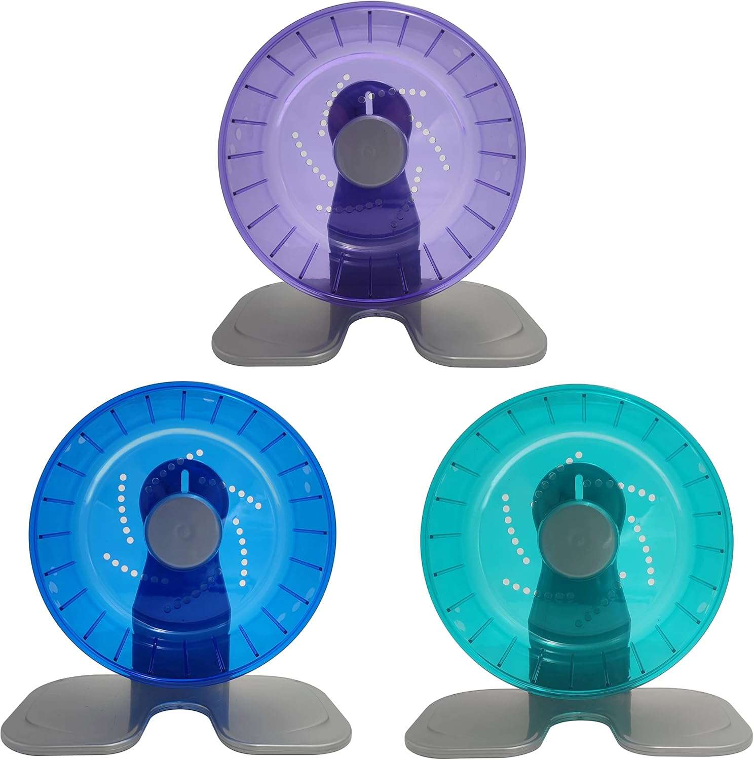 Rueda de ejercicio silenciosa y ajustable para hamsters y roedores pequeños.