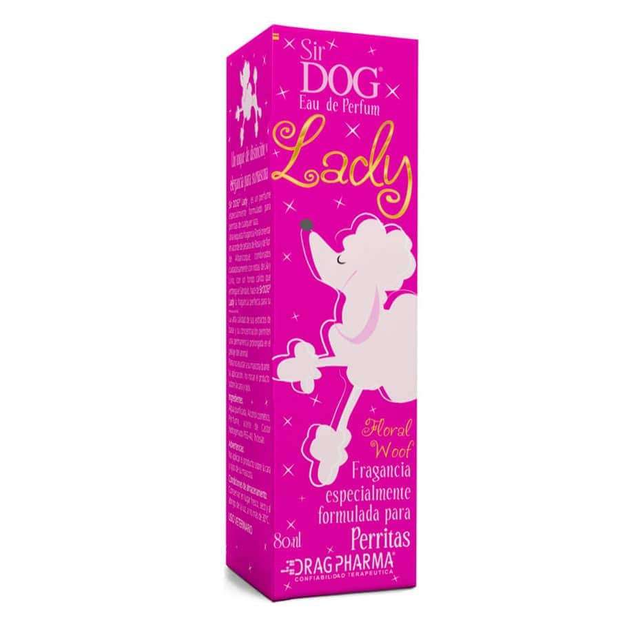 Perfume Sir DOG Lady para perritas. Fragancia Floral oriental de petalos de Rosa, Albaricoque y Sandalo. Larga duracion.
