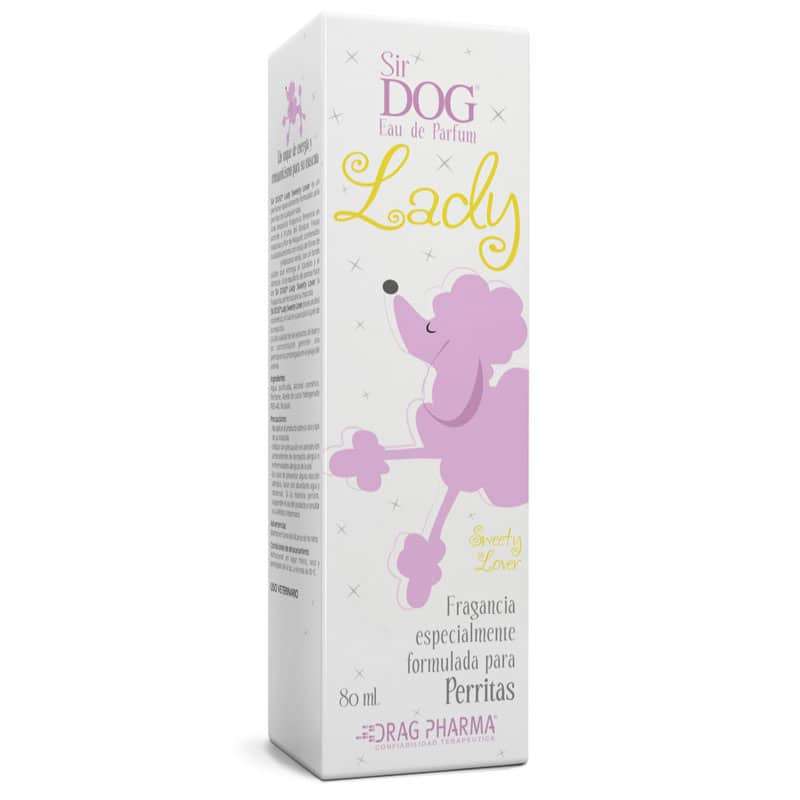 Perfume Sir DOG Lady Sweety Lover para perritas. Fragancia femenina de Frutos del Bosque, fresas y sandalo. Larga duracion.