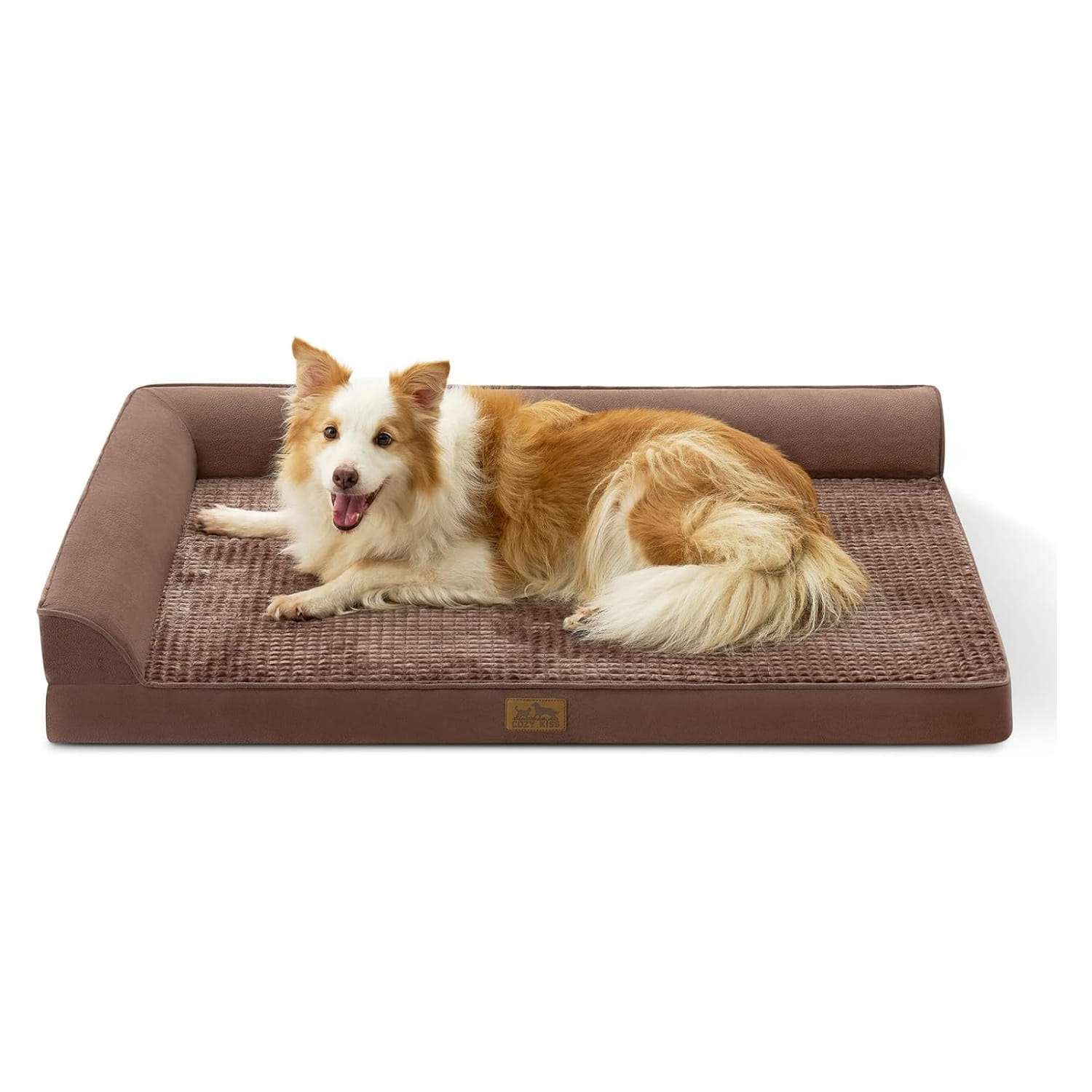 Sofa cama ortopedico para perros con espuma de alta densidad forro impermeable y funda lavable.