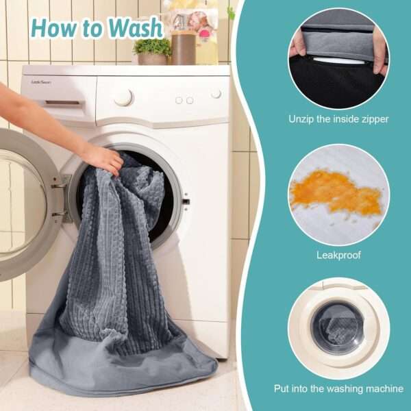 Sofá cama ortopédico de alta densidad con espuma de jaula de huevos 25D, forro interior impermeable y base antideslizante para mascotas XL