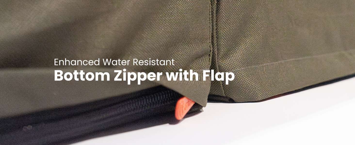 Cama plegable impermeable para perro con soporte ortopédico de 9 cm. Portátil y con funda de tela Oxford.