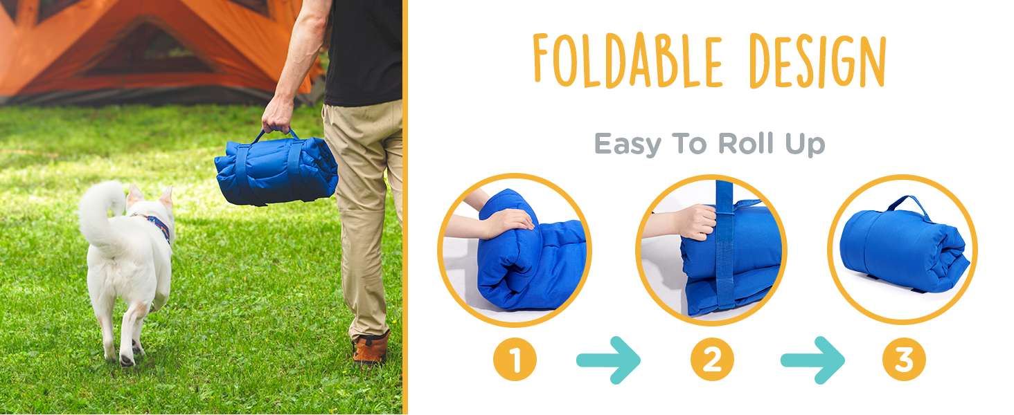 Cama plegable para perros medianos (88x64 cm). Hecha de tela Oxford 600D, impermeable y resistente a arañazos. Ideal para jaulas y camping.