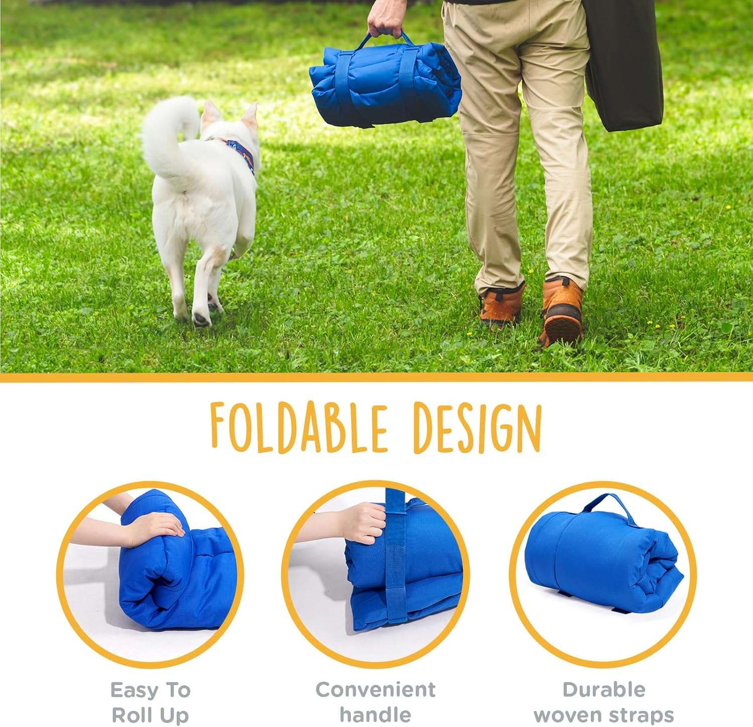 Cama plegable para perros medianos (88x64 cm). Hecha de tela Oxford 600D, impermeable y resistente a arañazos. Ideal para jaulas y camping.