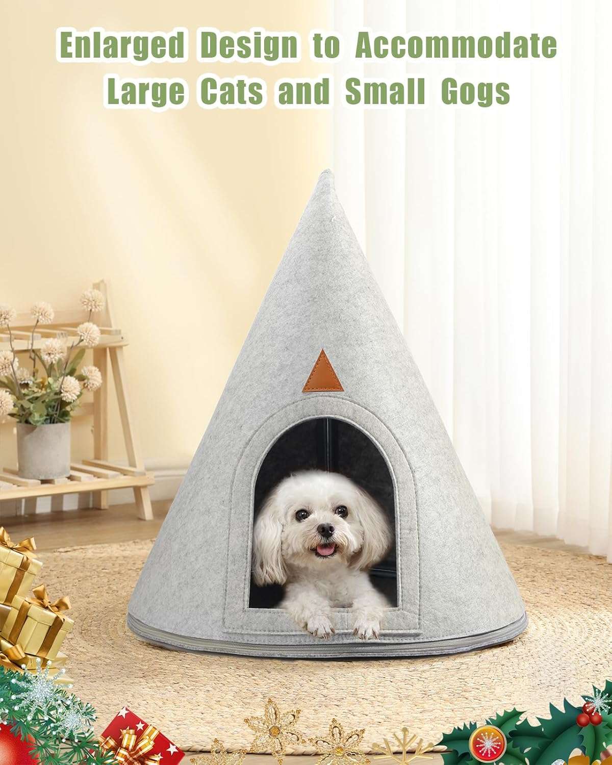 cama cueva de fieltro para gatos con diseño de arbol personalizable de 60.96 centimetros ideal para chile