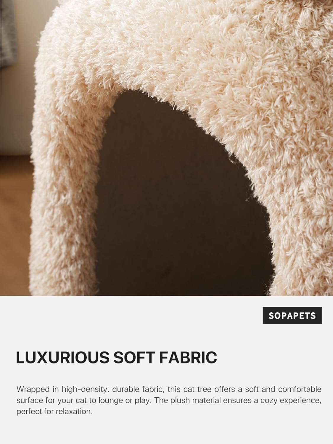 Torre rascador de madera maciza (173 cm) con base 104x62 cm, plataformas extra anchas y postes de sisal. Estabilidad anti-tambaleo para gatos grandes.