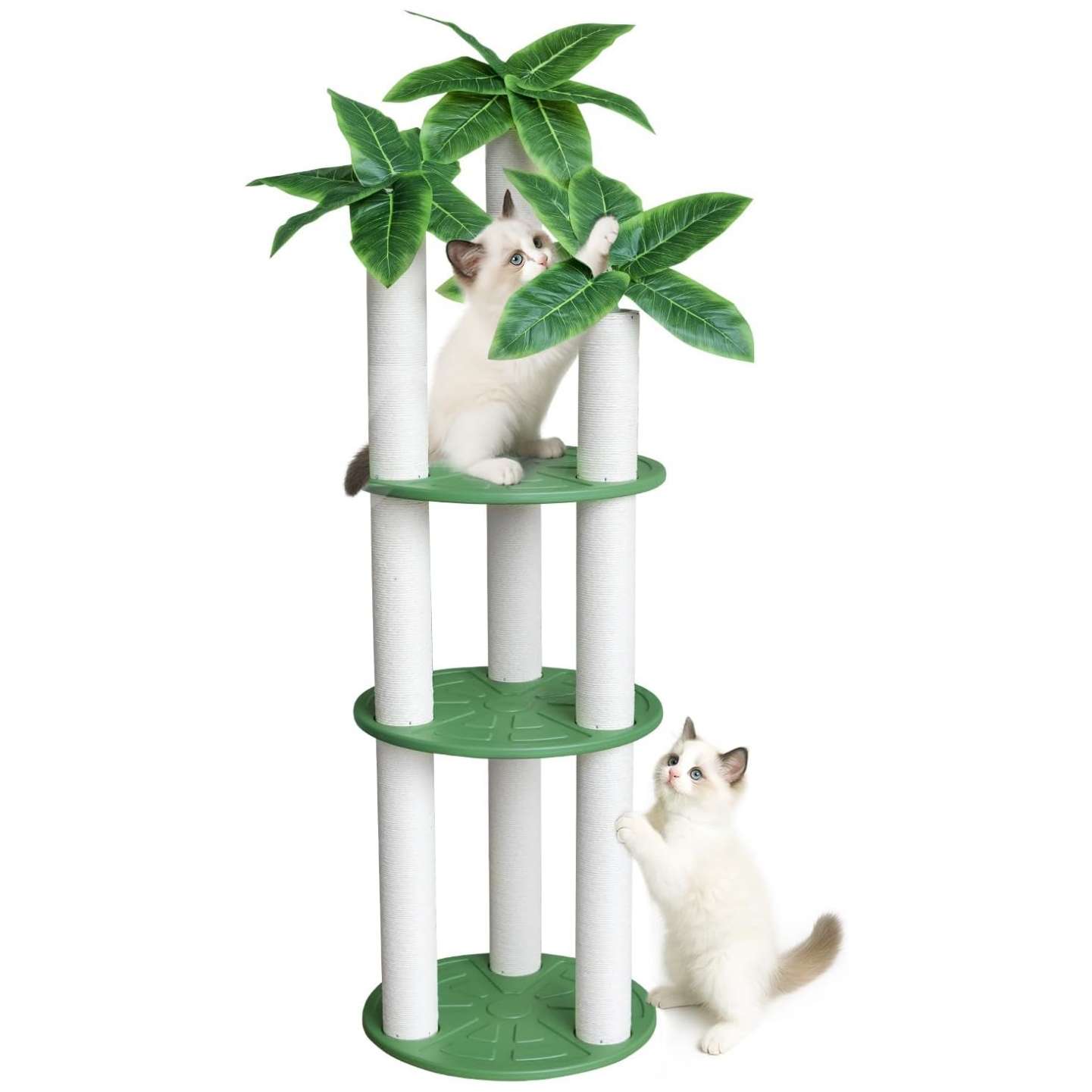 Torre rascador vertical de 175 centimetros. Diseño de planta, material impermeable e inoxidable. Debe apoyarse contra la pared.