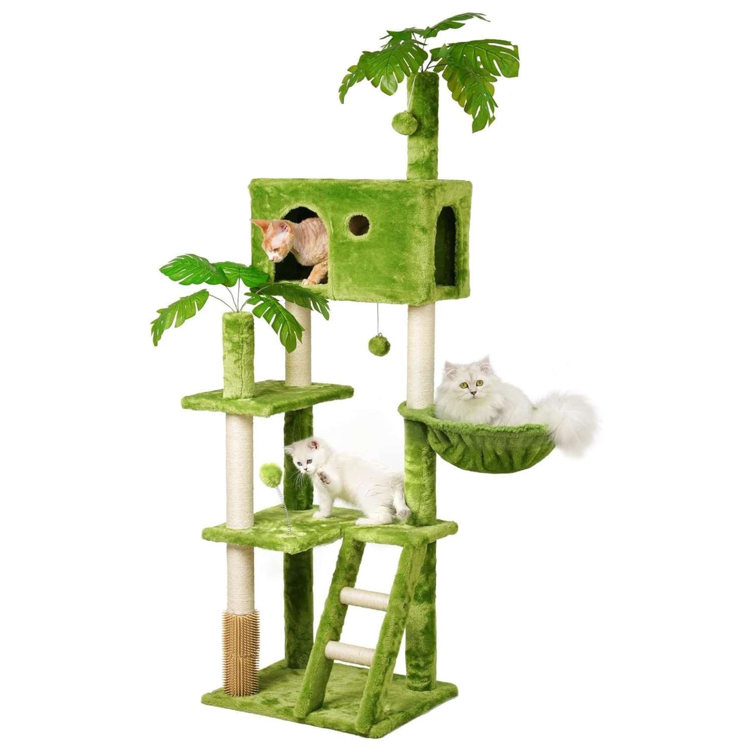 Torre rascador de diseño (ciento sesenta y cinco centimetros). Auto aseo, escalera de escalada y firmeza anti-vuelco.