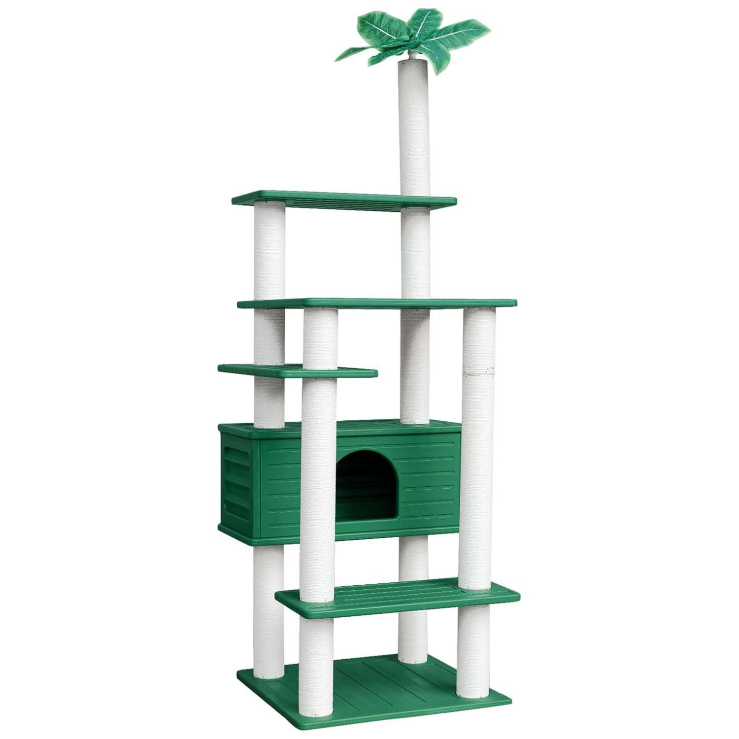 Torre rascador de jardin (ciento ochenta y ocho centimetros). Diseño planta, estructura a prueba de agua y condominio impermeable.