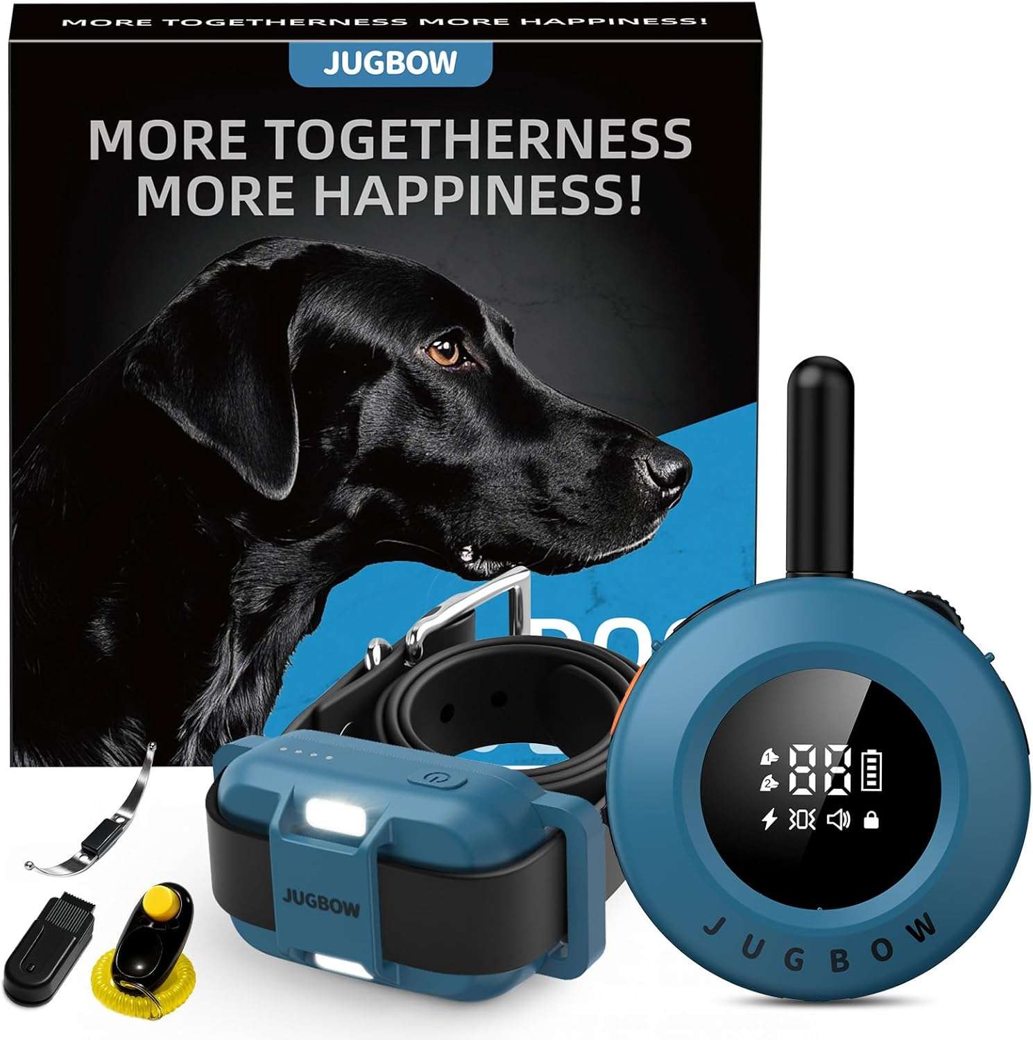 Collar de adiestramiento para perros alcance 1200m impermeable IPX8 con luz LED y vibracion.