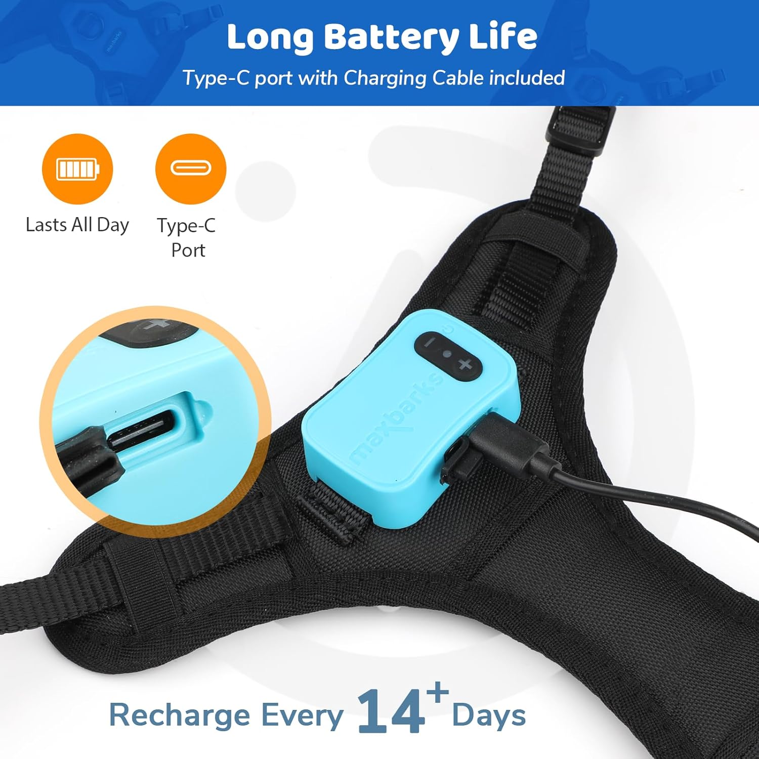 Arnes antiladridos para perros pequeños sin choque con vibracion y argolla de paseo.