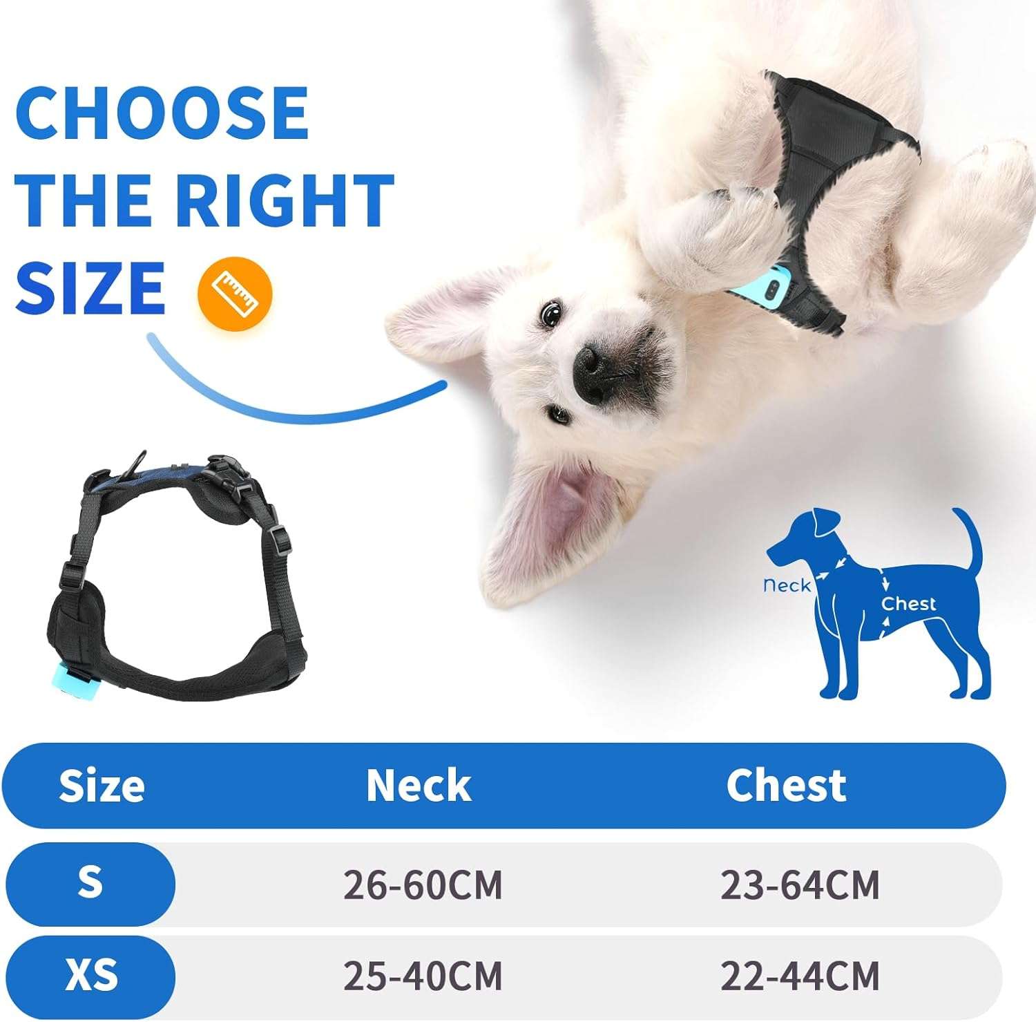 Arnes antiladridos para perros pequeños sin choque con vibracion y argolla de paseo.