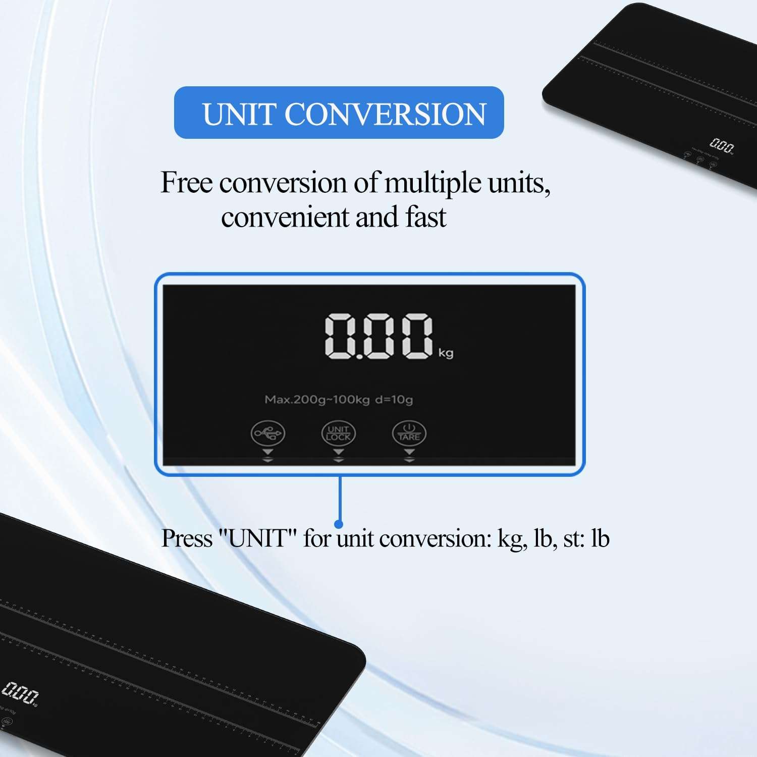 Bascula digital de vidrio templado para mascotas de hasta 100 kilos. Pesa veterinaria recargable para perros medianos y gatos con pantalla LED.