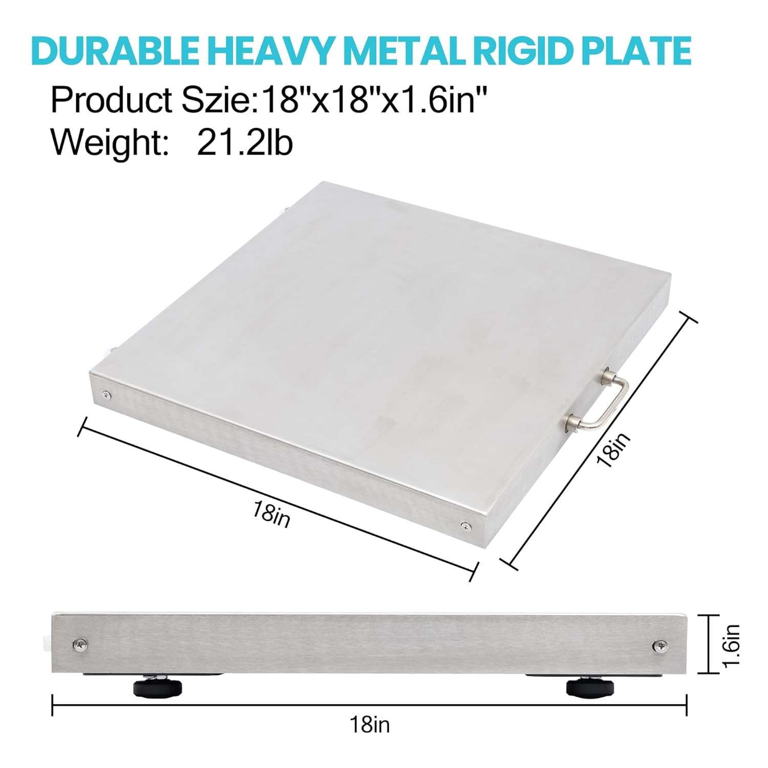 Bascula de plataforma de acero inoxidable de 300 kilos. Pantalla LED y superficie de 46x46 cm para animales y carga.