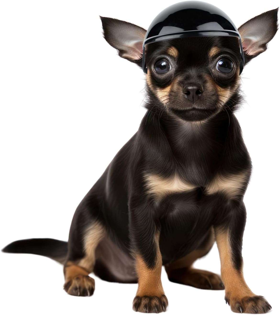 Casco de seguridad para perros raza toy chihuahua y yorkie para moto y bicicleta.