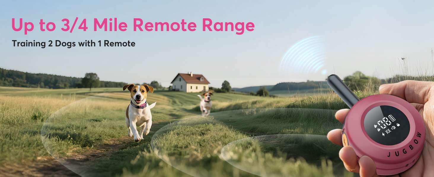 Collar de adiestramiento para perros alcance 1200m impermeable IPX8 con luz LED y vibracion.