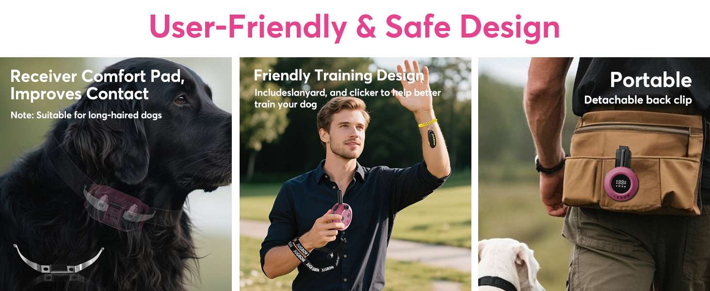 Collar de adiestramiento para perros alcance 1200m impermeable IPX8 con luz LED y vibracion.