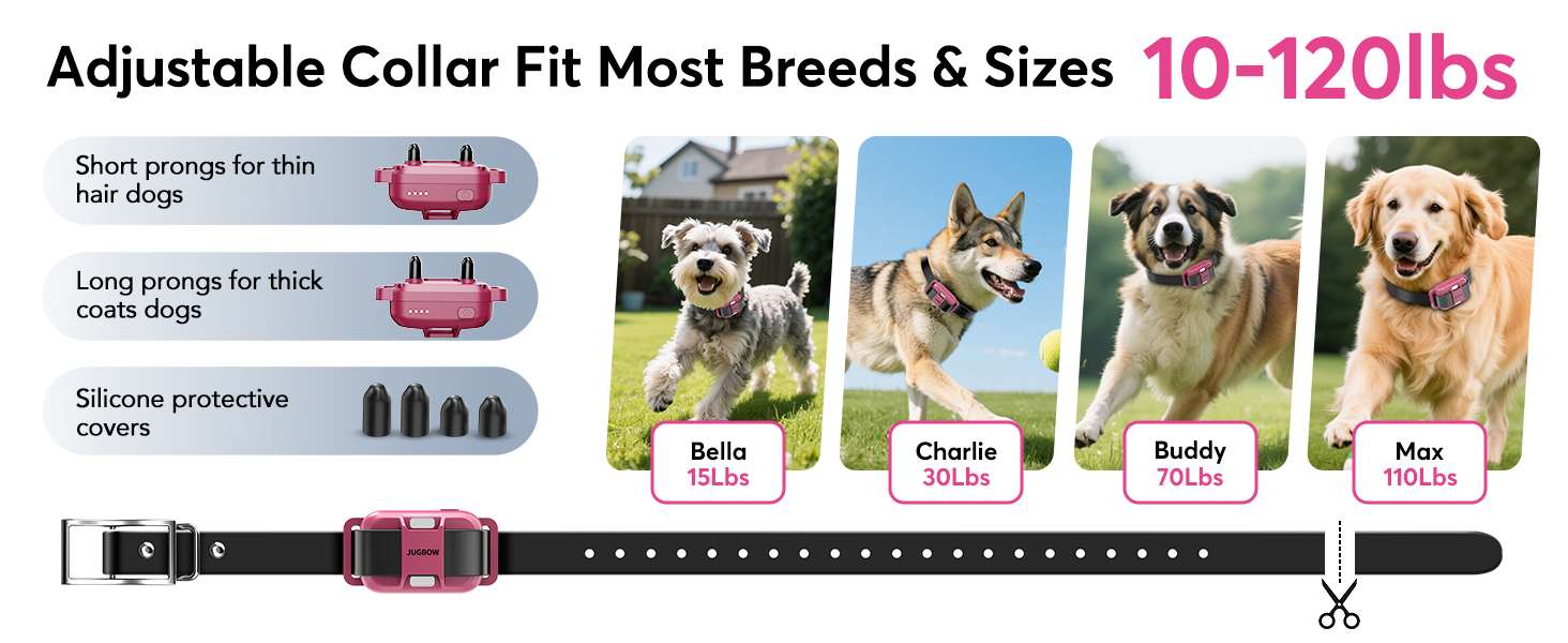 Collar de adiestramiento para perros alcance 1200m impermeable IPX8 con luz LED y vibracion.