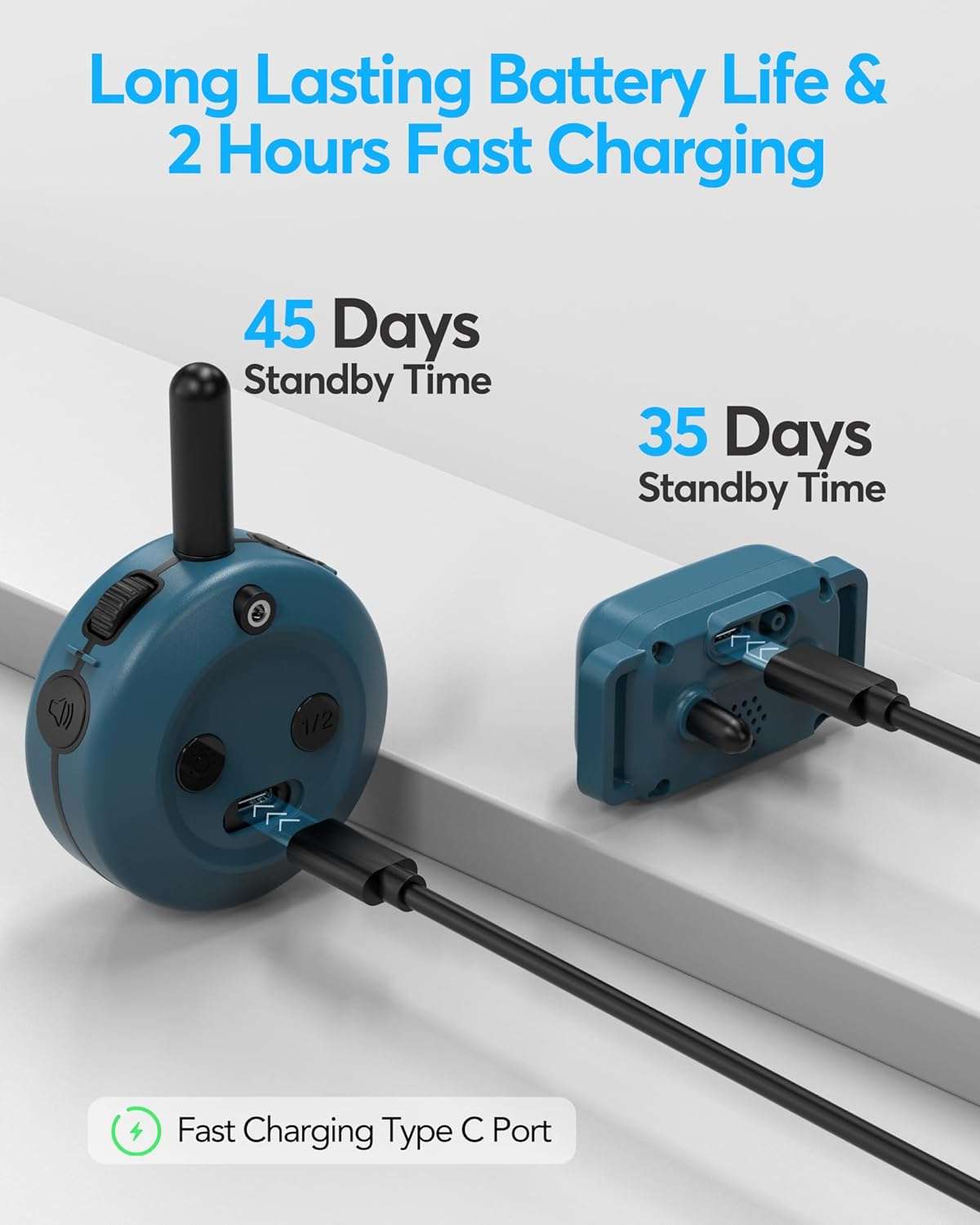 Collar de adiestramiento para perros alcance 1200m impermeable IPX8 con luz LED y vibracion.