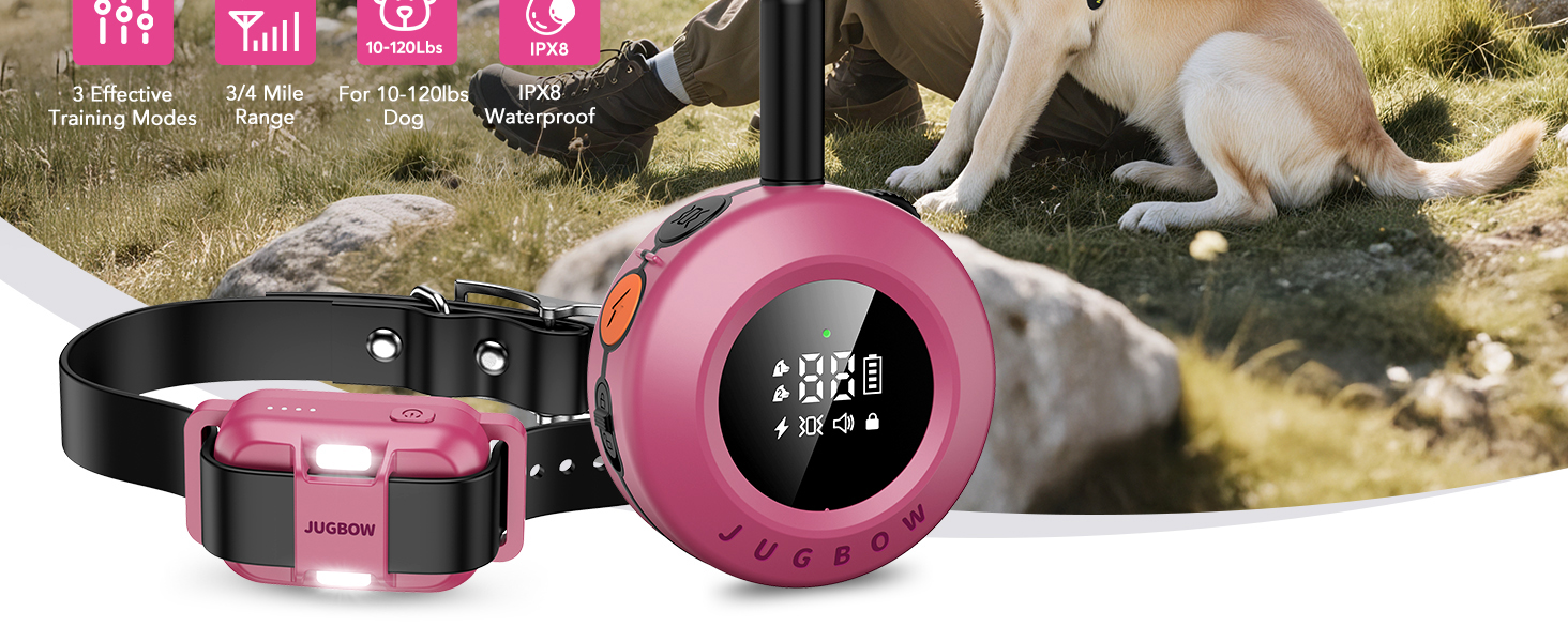 Collar de Adiestramiento Perros 1200m Impermeable IPX8 con Vibración y Luz LED - Imagen 9