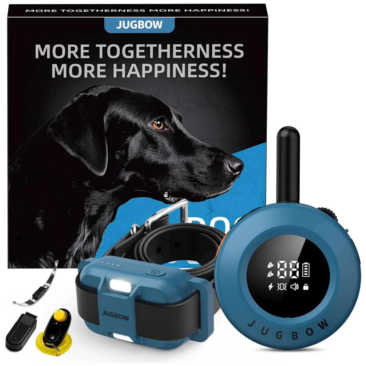 Collar de adiestramiento para perros alcance 1200m impermeable IPX8 con luz LED y vibracion.