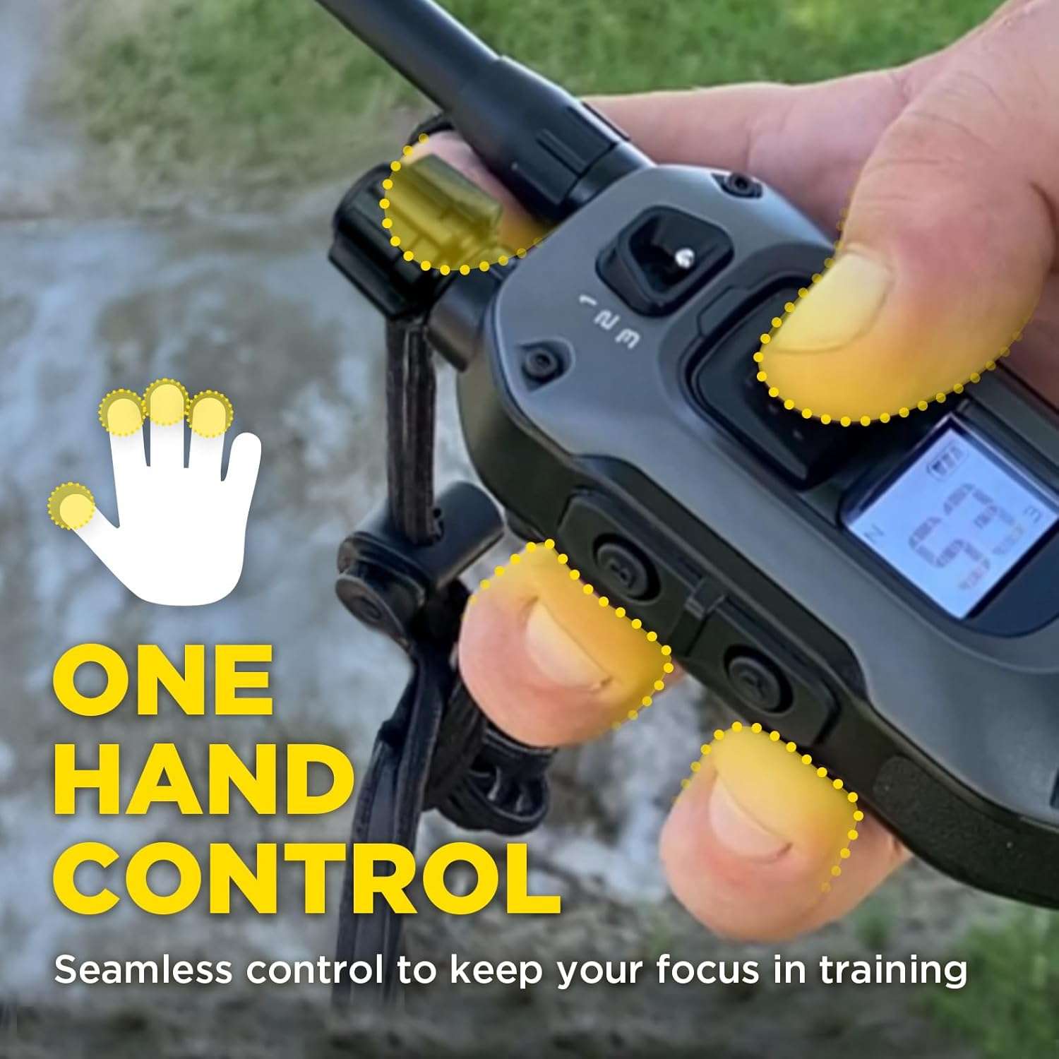 Collar de adiestramiento profesional impermeable para perros con 100 niveles luz LED y vibracion.