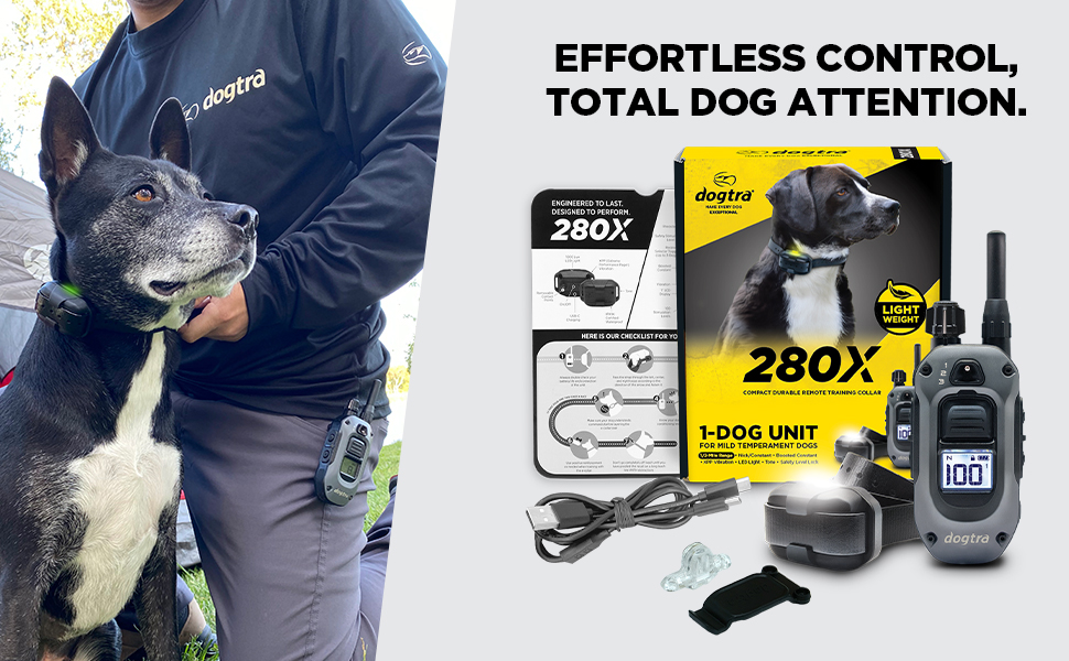 Collar de adiestramiento profesional impermeable para perros con 100 niveles luz LED y vibracion.