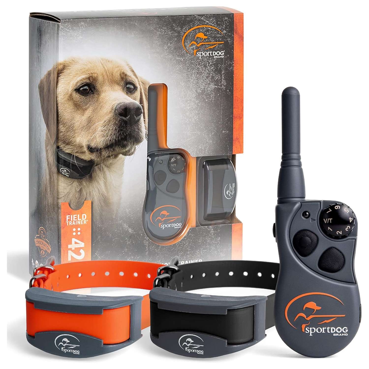 Kit de collar de adiestramiento para 2 perros alcance 450 metros impermeable y recargable con vibracion.
