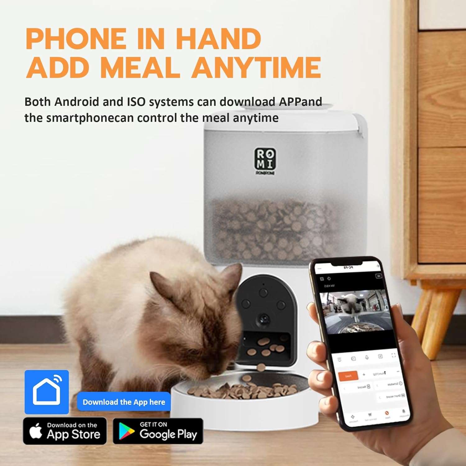 Kit de 2 kg y 2.5L con WiFi 5G y camara HD. Programacion por app, audio en tiempo real y filtracion de agua superior para la salud de gatos y perros pequeños.