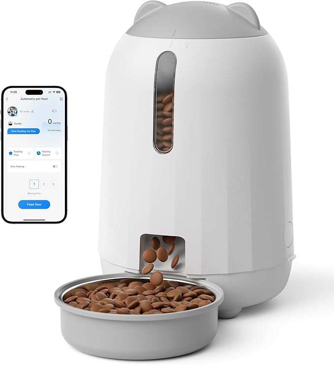 Comedero Automatico WiFi para Gatos y Perros Pequeños 1.3 kg con Sistema Anti Humedad - Imagen 11