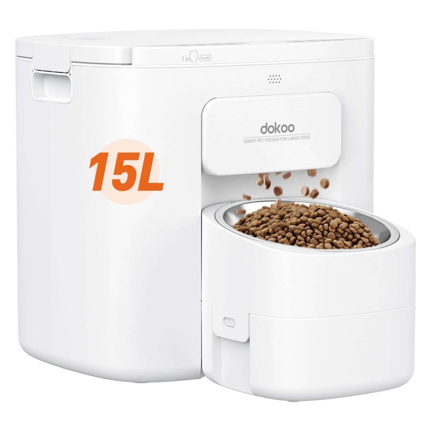 Comedero automatico con sistema de vacio y soporte de altura regulable para perros grandes capacidad 7 kg.