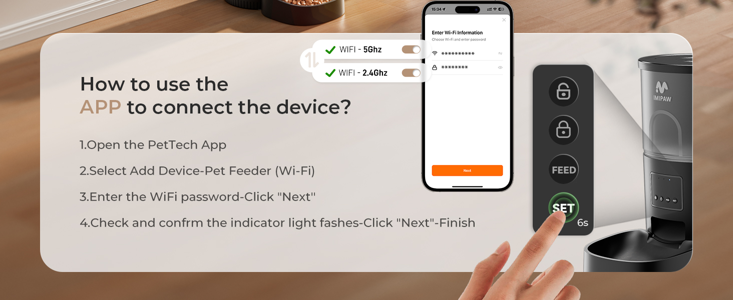 Kit de 1.3 kg y 3 litros con WiFi. Permite programar raciones exactas, incluye filtracion de agua avanzada, respaldo de bateria y control total desde el celular para tu mascota.