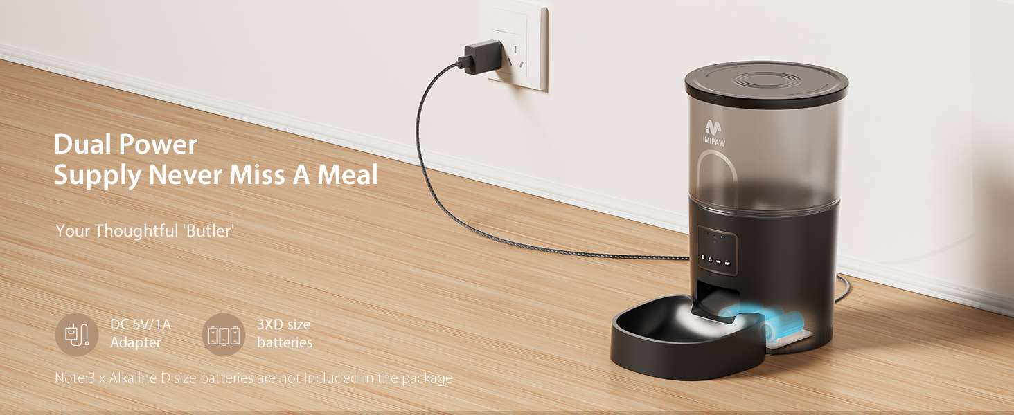 Kit de 1.3 kg y 3 litros con WiFi. Permite programar raciones exactas, incluye filtracion de agua avanzada, respaldo de bateria y control total desde el celular para tu mascota.