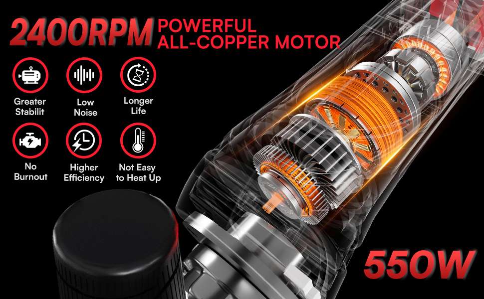 Esquiladora inalambrica de 500W para ovejas con 2 baterias de 4000 mAh. Motor brushless profesional y maletin.