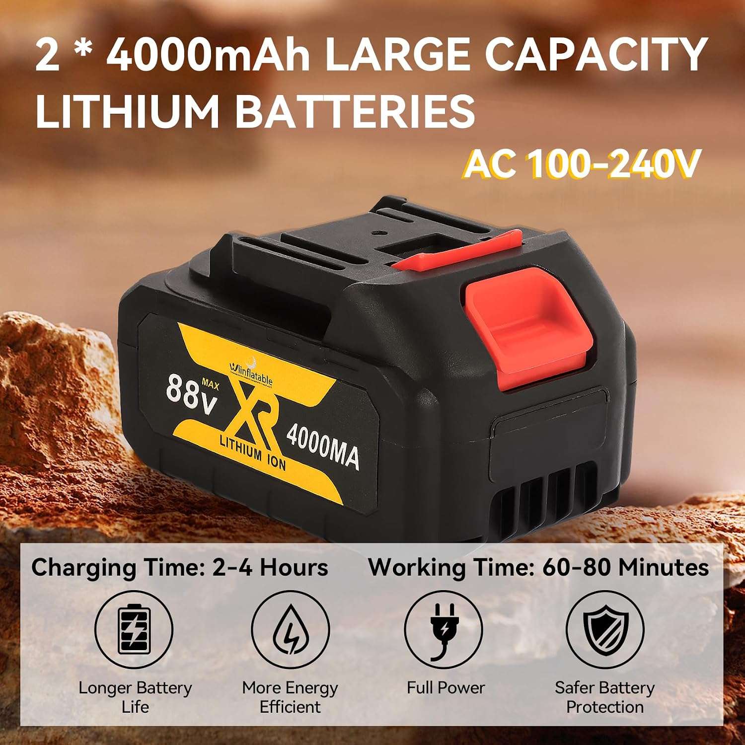 Esquiladora inalambrica de 500W para ovejas y alpacas con 2 baterias de 4000 mAh. Maquina profesional con maletin de transporte.