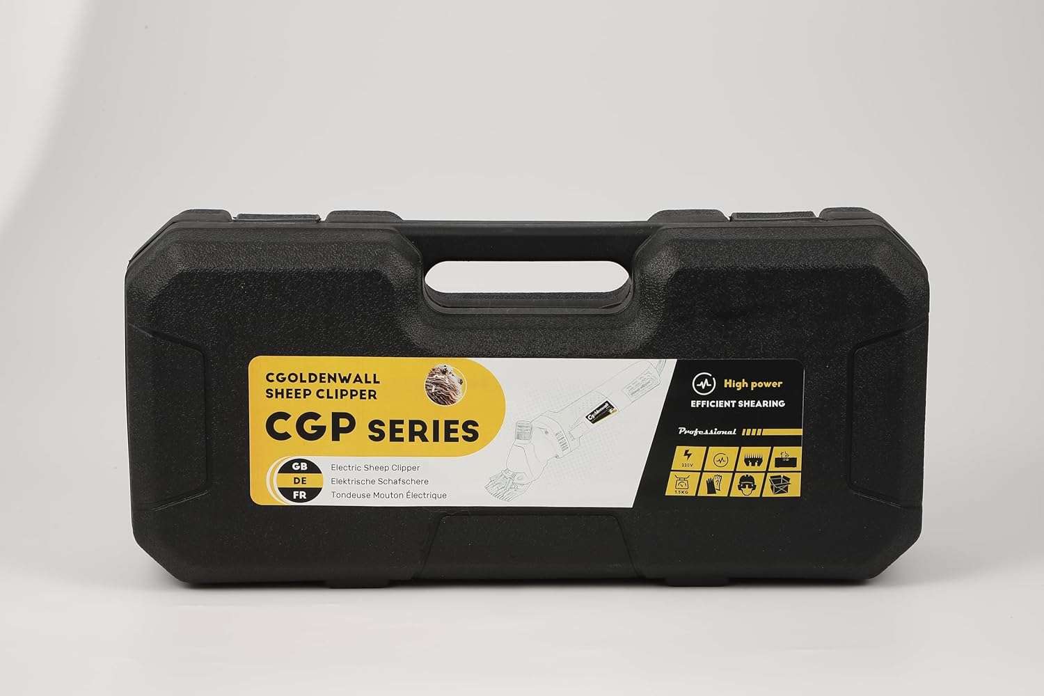 Esquiladora de ovejas y alpacas de 850W con motor de cobre y maletin de transporte. Maquina profesional de 6 velocidades.