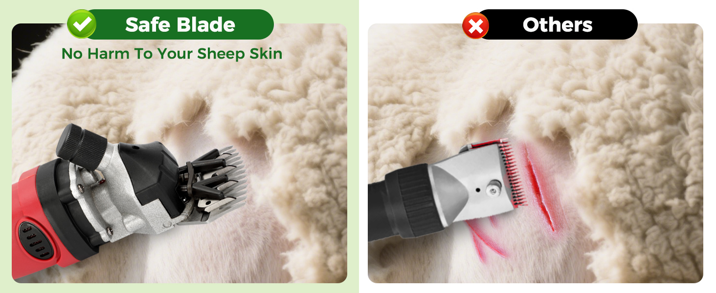 Esquiladora de ovejas y alpacas inalambrica de 500W profesional. Kit con 2 baterias motor brushless y 6 velocidades.