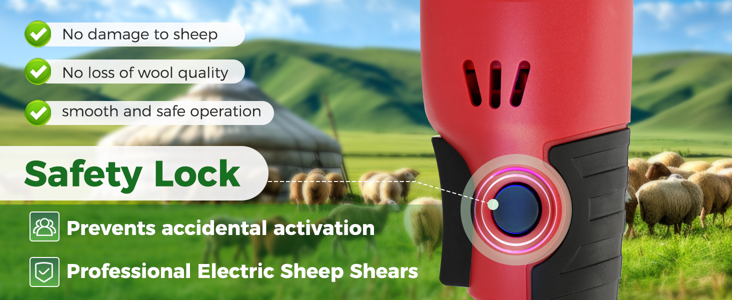 Esquiladora de ovejas y alpacas inalambrica de 500W profesional. Kit con 2 baterias motor brushless y 6 velocidades.