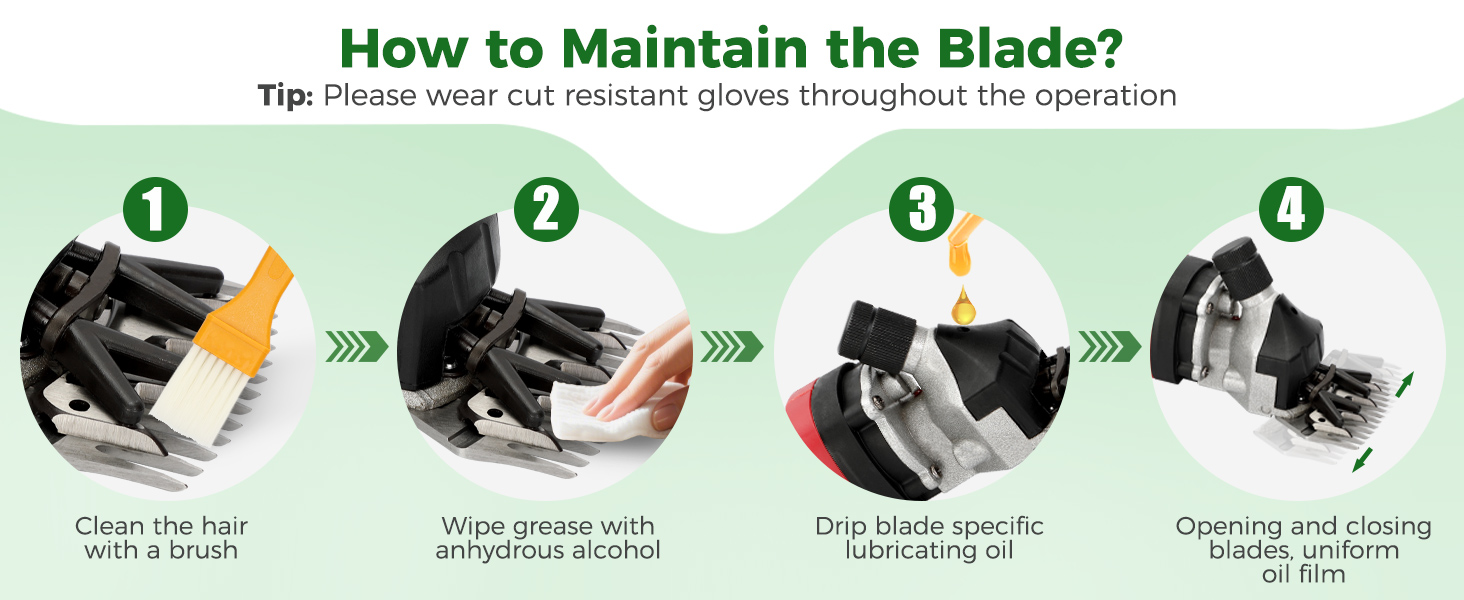 Esquiladora de ovejas y alpacas inalambrica de 500W profesional. Kit con 2 baterias motor brushless y 6 velocidades.