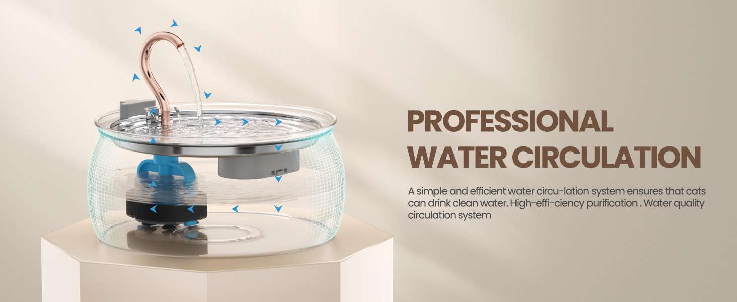 Fuente de agua de acero inoxidable de 4 litros para gatos y perros tipo grifo con filtro de carbon y bomba silenciosa.