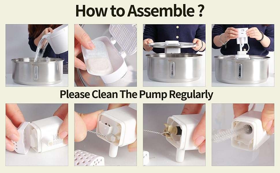 Fuente de agua inalambrica de acero inoxidable 11 litros con 15 filtros sensor de movimiento y bomba de repuesto para perros y gatos.