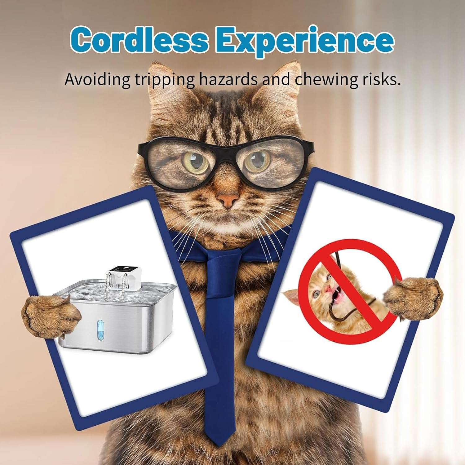 Fuente de Agua Inalambrica Acero Inoxidable 7 Litros Perros Grandes Sensor y Bateria - Imagen 7